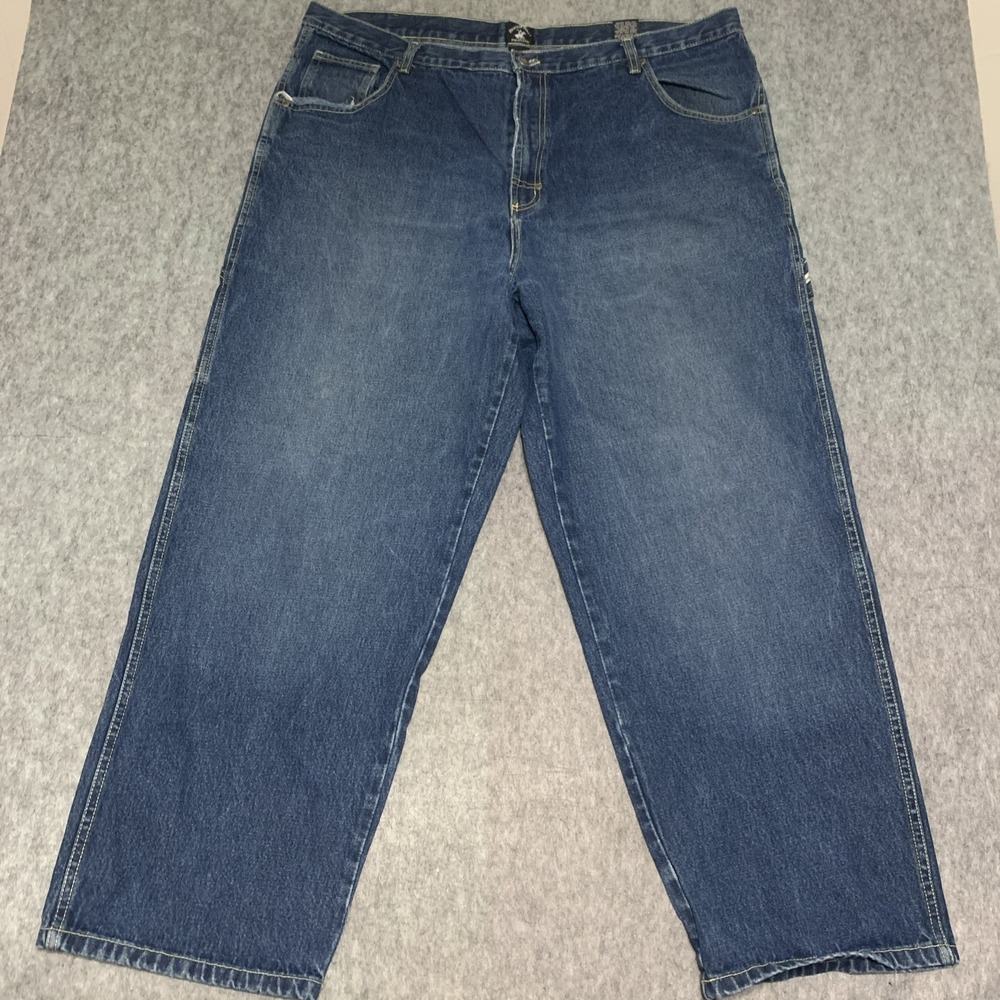 Y2K 90s Beverly Hills Polo Club Men's Carpenter Baggy Jeans 100% COTTON - 44X30 - Picture 3 of 16